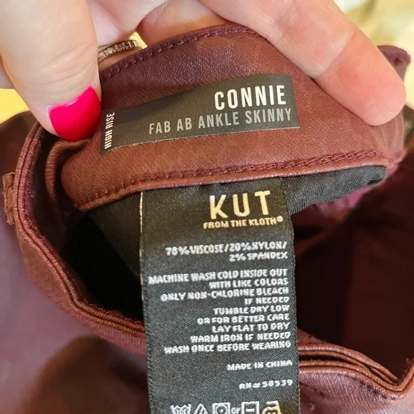 NWT Kut from the Kloth Connie High Rise Fab Ab Ankle Skinny Pant Snakeskin Print - Picture 12 of 15